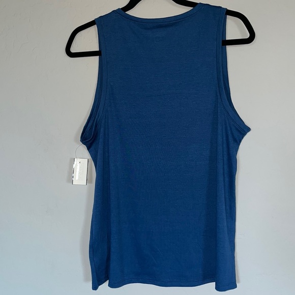 Athletic Works Women’s Graphic Print Sleeveless Blue Activewear Tank Sz M (8-10) - Picture 3 of 9